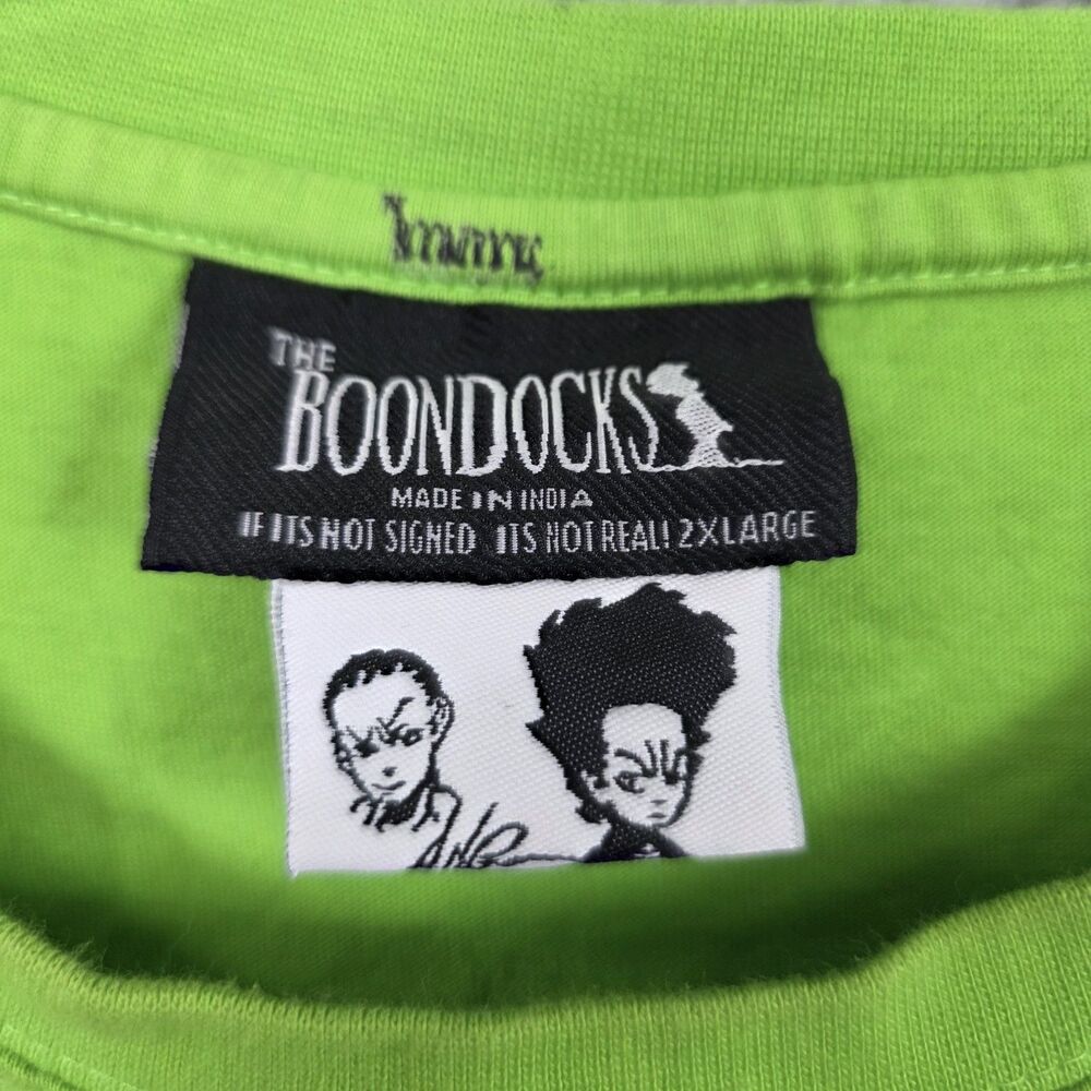 The Boondocks Shirt Men's Green Graphic Cartoon Network Size 2XL - Picture 4 of 13
